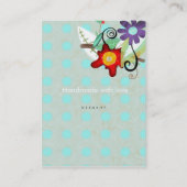 Hot Floral Business Card Visitenkarte (Rückseite)