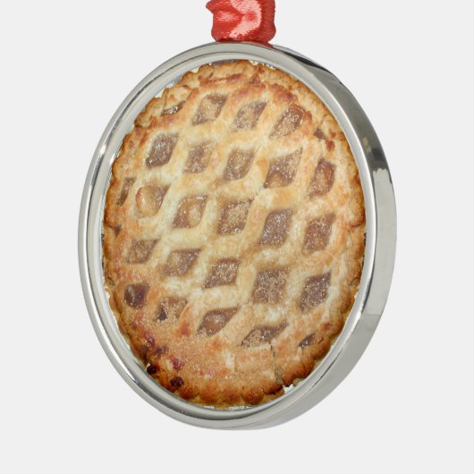 Hot Fresh Apple Pie Ornament Aus Metall (Links)