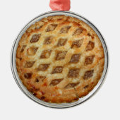 Hot Fresh Apple Pie Ornament Aus Metall (Vorne)