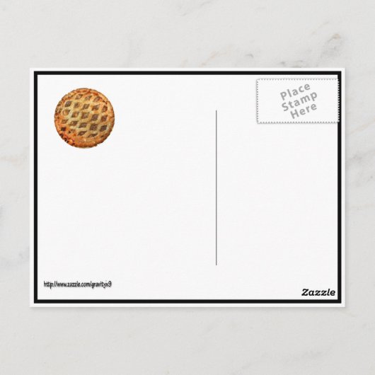 Hot Fresh Apple Pie Postkarte (Rückseite)