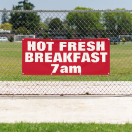 Hot Fresh Breakfast Red Custom Business Außenberei Banner