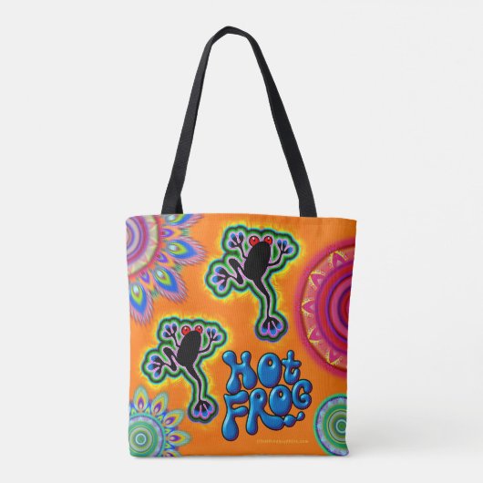Hot Frog Psychedelic Tote Tasche (Rückseite)