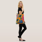 Hot Frog Psychedelic Tote Tasche (Am Model)