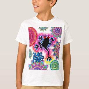 Hot Frog Surf Boho Psychedelic LangarmT Shirt. T-Shirt