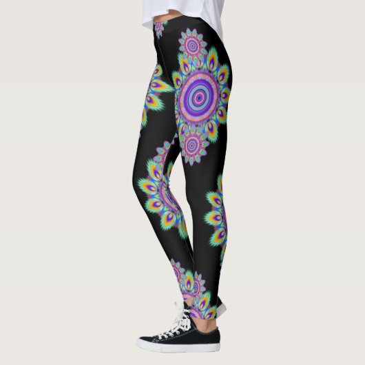 Hot Frog Surf psychedelisch BoHo Leggings schwarz. (Links)