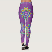 Hot Frog Surf psychedelische BoHo Leggings lila. (Rückseite)