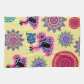 Hot Frog Surf psychedelisches BoHo Küchentuch. 2 Geschirrtuch (Horizontal)