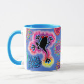 Hot Frog Surf zwei Töne Kaffee Tasse. Tasse (Links)