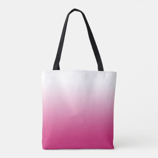 Hot Fuchsia Pink Gradient Personalisiert Tasche (Rückseite)