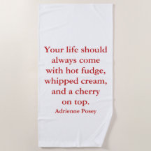 Hot Fudge Beach Handtuch