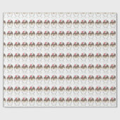 Hot Fudge Ice Cream Sundae Dessert Scoop Shop Geschenkpapier (Flach)