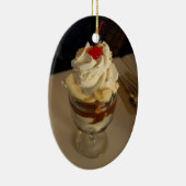 Hot Fudge Ice Cream Sundae Keramik Ornament (Rechts)