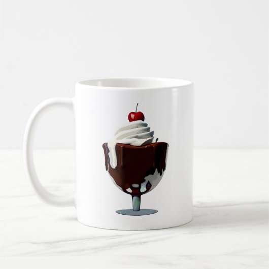 HOT FUDGE SONNTAG, EISKRAUENLIEBER, KREATISCH GEFÜ KAFFEETASSE (Links)
