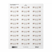 Hot Fudge Sundae Ice Cream Address Labels (Vorne)