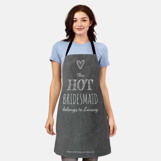 Hot Funny Bridesmaid Vielen Dank für Ihr Geschenk  Schürze (Getragen)