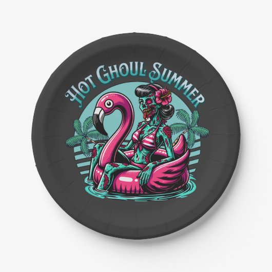 Hot-Ghoul-Sommer Pappteller (Vorderseite)