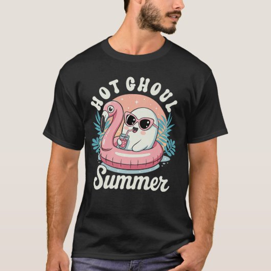 Hot Ghoul Summer Cute Ghost Summerween Beach Holid T-Shirt (Vorderseite)