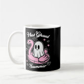 Hot Ghoul Summer Flamingo Ghost Summerween Kaffeetasse (Links)