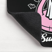 Hot Ghoul Summer Flamingo Ghost Summerween Mousepad (Ecke)