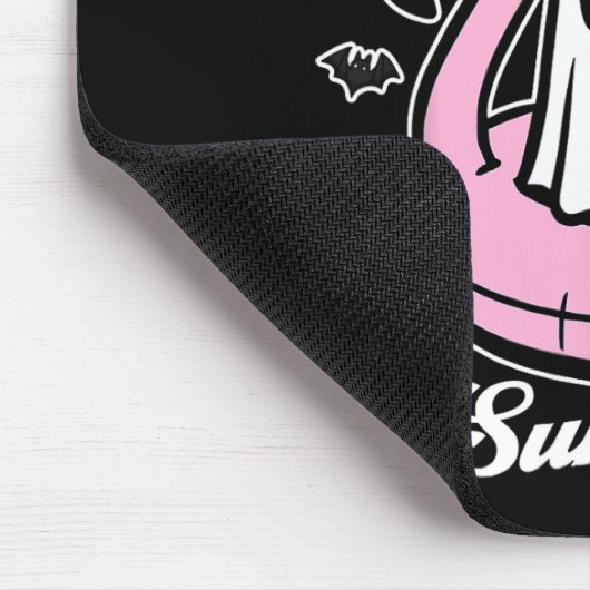 Hot Ghoul Summer Flamingo Ghost Summerween Mousepad (Ecke)