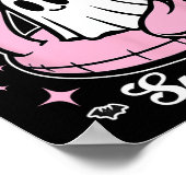 Hot Ghoul Summer Flamingo Ghost Summerween Poster (Ecke)
