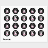 Hot Ghoul Summer Flamingo Ghost Summerween Runder Aufkleber (Blatt)