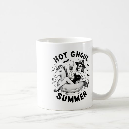 Hot Ghoul Summer Funny Halloween Outdoor Kostüme Kaffeetasse (Rechts)