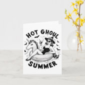 Hot Ghoul Summer Funny Halloween Outdoor Kostüme Karte (Gelbe Blume)