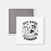 Hot Ghoul Summer Funny Halloween Outdoor Kostüme Magnet (Vorderseite/Rückseite)