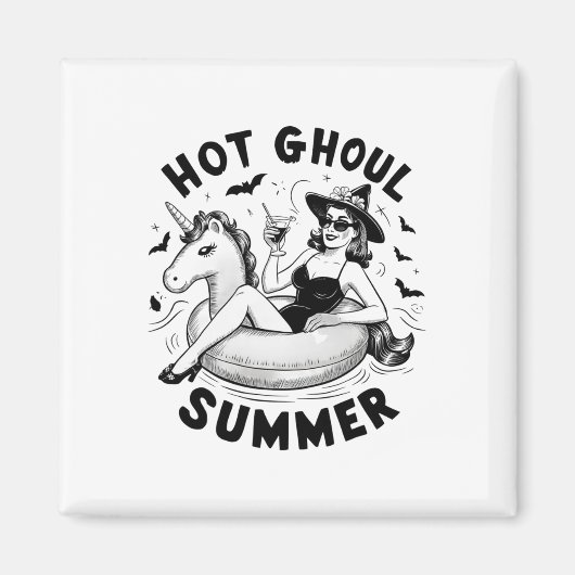 Hot Ghoul Summer Funny Halloween Outdoor Kostüme Magnet (Vorne)