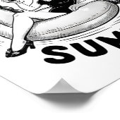 Hot Ghoul Summer Funny Halloween Outdoor Kostüme Poster (Ecke)