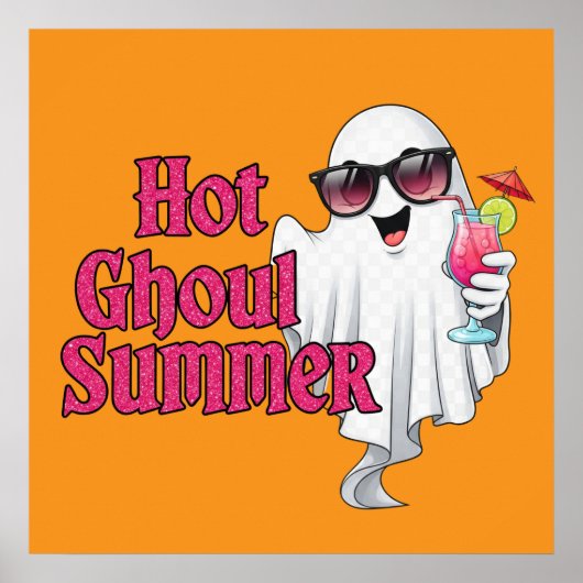 Hot Ghoul Summer T-Shirt Poster (Vorne)