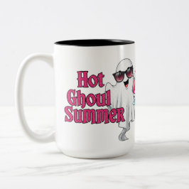 Hot Ghoul Summer T-Shirt Zweifarbige Tasse