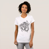 hot girl cherry tattoo T-Shirt (Vorne ganz)