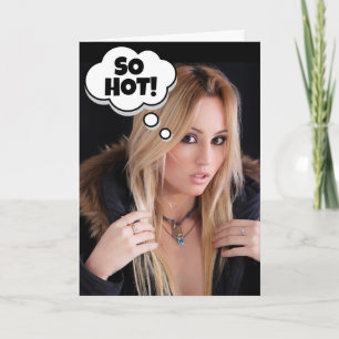 HOT GIRL FUNNY ÜBER HILLE BIRTHDAY BIG CARD FÜR IH KARTE