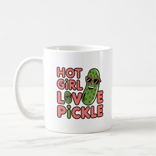 Hot Girl-Liebe, niedliches Design Kaffeetasse (Links)