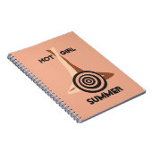 Hot Girl Summer Peach Sand Notizblock (Rechte Seite)