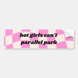 Hot Girls können ihren lustigen Autoaufkleber nich