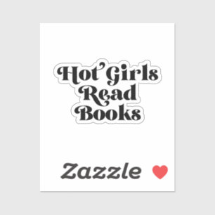 Hot Girls lesen Bücher Aufkleber