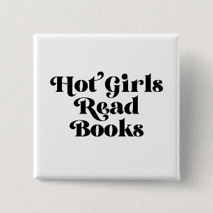 Hot Girls lesen Bücher Button