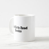 Hot Girls lesen Bücher Kaffeetasse (Vorderseite Links)