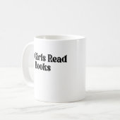 Hot Girls lesen Bücher Kaffeetasse (Vorderseite Links)