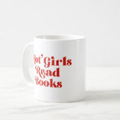 Hot Girls lesen Bücher Kaffeetasse (Vorderseite Links)