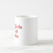 Hot Girls lesen Bücher Kaffeetasse (Mittel)