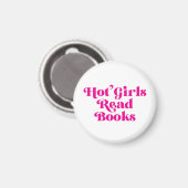 Hot Girls lesen Bücher Magnet (Vorderseite/Rückseite)