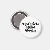 Hot Girls lesen Bücher Magnet (Vorderseite/Rückseite)