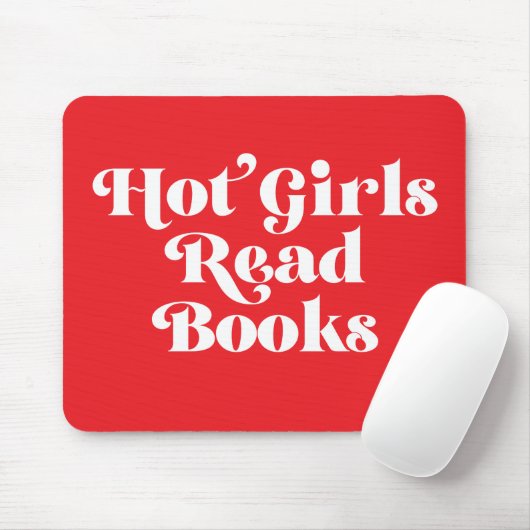 Hot Girls lesen Bücher Mousepad (Mit Mouse)
