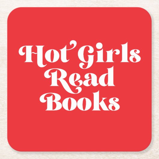 Hot Girls lesen Bücher Rechteckiger Pappuntersetzer (Vorderseite)