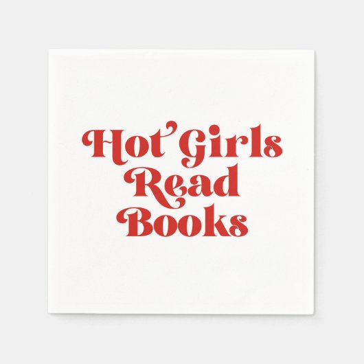 Hot Girls lesen Bücher Serviette (Vorderseite)
