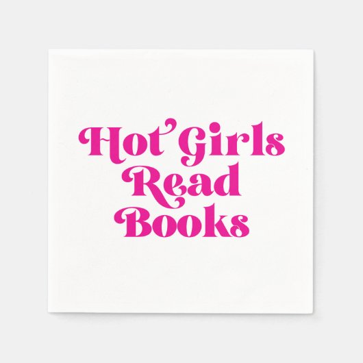 Hot Girls lesen Bücher Serviette (Vorderseite)